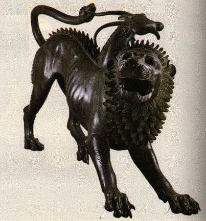 Chimera is a creature from classical Greek Mythology said to be one 