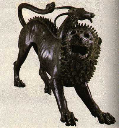 Chimera is a creature from classical Greek Mythology said to be one